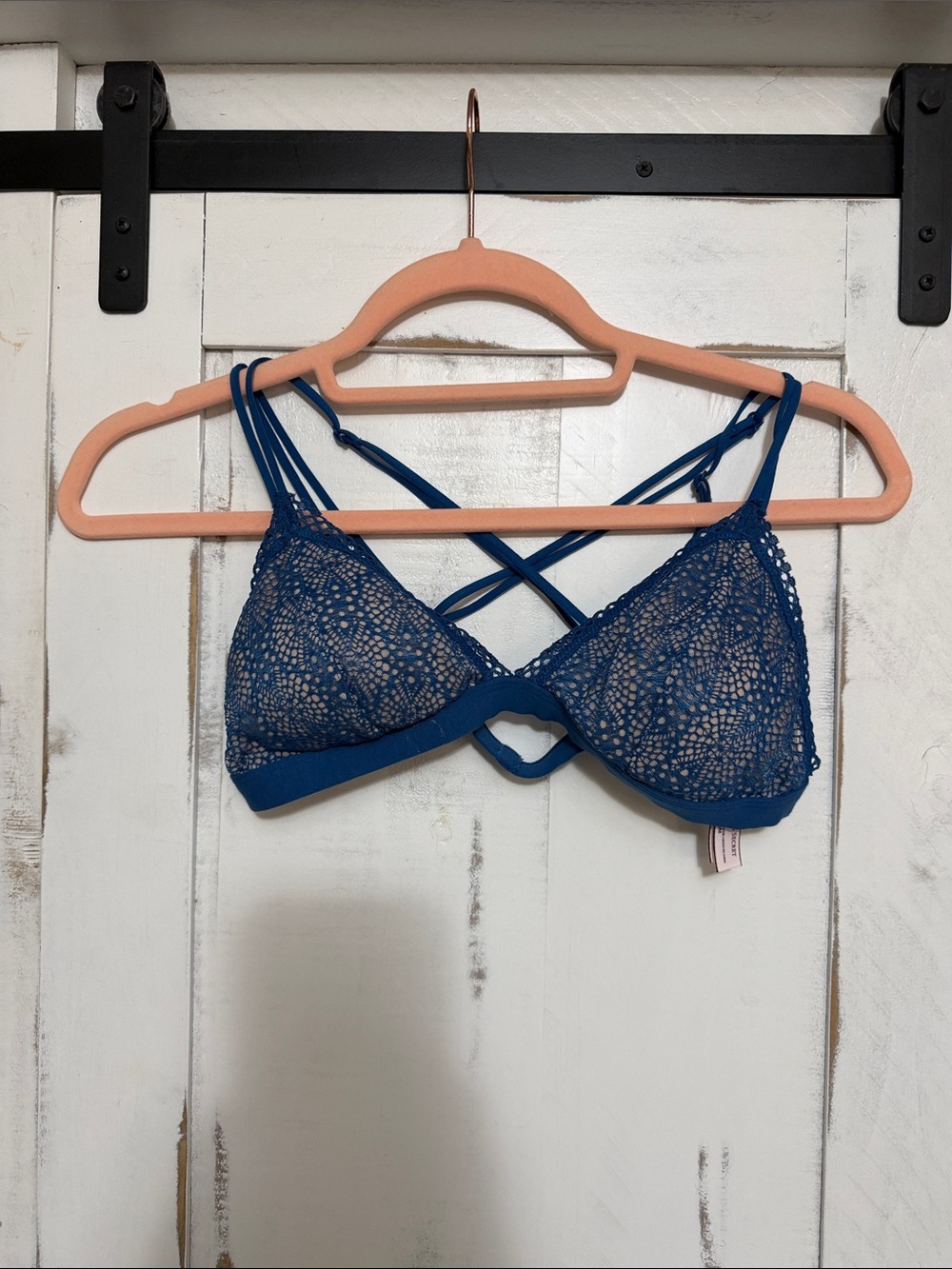 Victoria's Secret Blue Lace Strappy Bralette